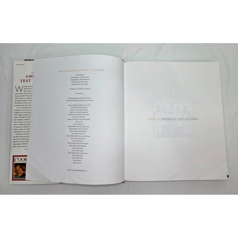 Here in America's Test Kitchen Cookbook | 2003 Cook's Illustrated | Hardcover - Picture 7 of 16